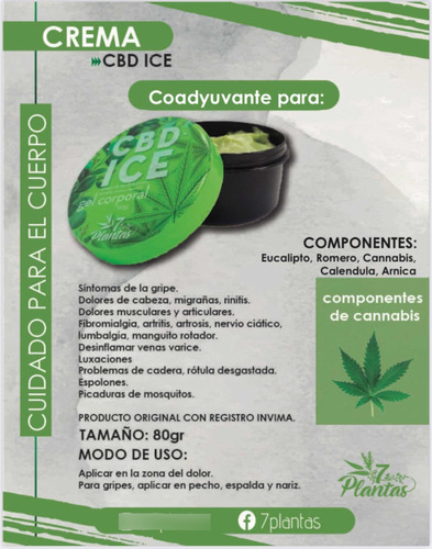 Crema Relajante Corporal 7 Plantas 80g