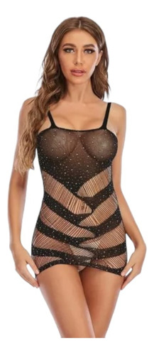 Vestido De Lencería De Mujer Con Brillo