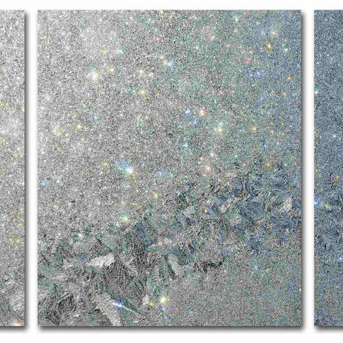  Frost Pattern Sun Stars  Multi-panel Canvas Art Set By Kurt