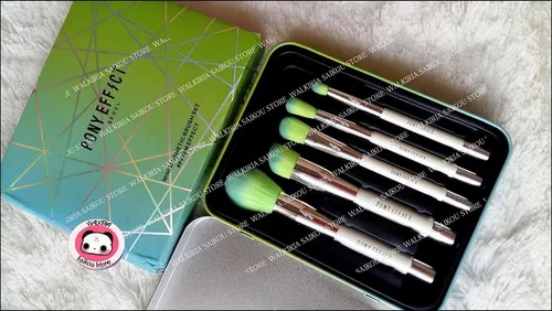 Increible Set X 5 Brochas Pony Effect Magneticos Verde/celes