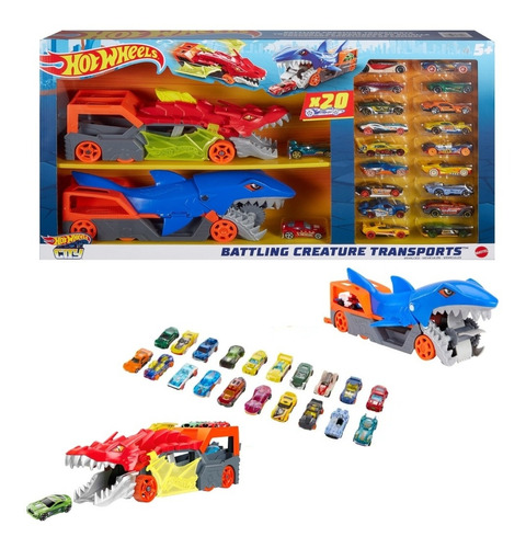 Set 20 Carros Hot Wheels C/ Transportadores Mattel. Original