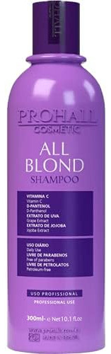 Shampoo Roxo Cosmético Prohall Para Cabelos Loiros - Shampoo