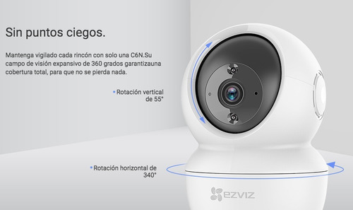Imagen 3 de 10 de Camara Ip Wifi 2mp Full Hd 1080p Robot 360 Inalambrica Audio