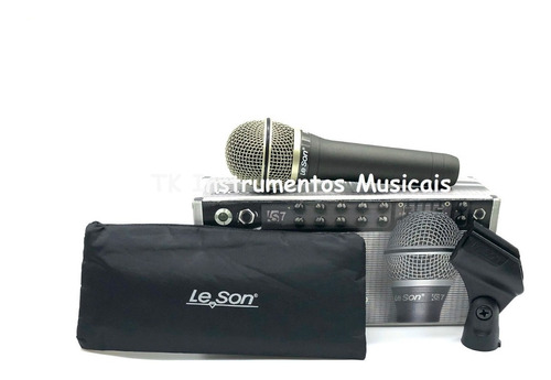 Microfone De Mão C/ Fio Leson Ls7 - Garantia E Nota Fiscal