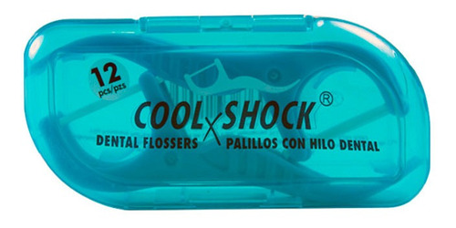 Mango Con Hilo Dental Coolxshock Flossers 12 Piezas