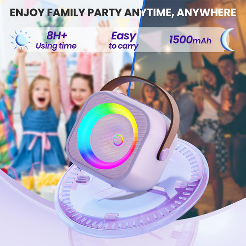 Máquina De Karaoke Beilihart Para Niños Y Adultos Con Micróf