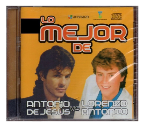 Cd Lo Mejor De Antonio De Jesus Vs Lorenzo Antonio