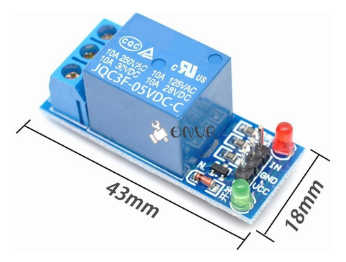 Modulo Relay 1 Canal 5v 10 Piezas