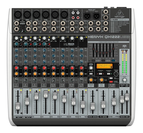 Consola Behringer Xenyx Qx1222usb Con Efectos Musicapilar