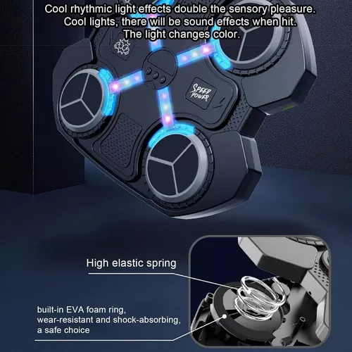 Maquina De Boxeo Musical Bluetooth Kit Boxeo Niños Guantes