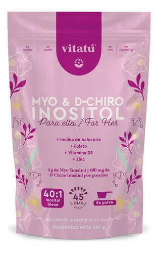 Vitatú Myo Inositol & D-Chiro Inositol 40:1 con Folato Vitamina D...
