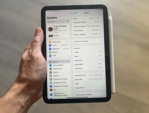 Ipad Mini 6 (6a Geração) 8.3 Wi-fi Com Apple Pencil 2 Cinza Ipad Mini 6 (6a Geração) 8.3 Wi-fi Com Apple Pencil 2 Cinza