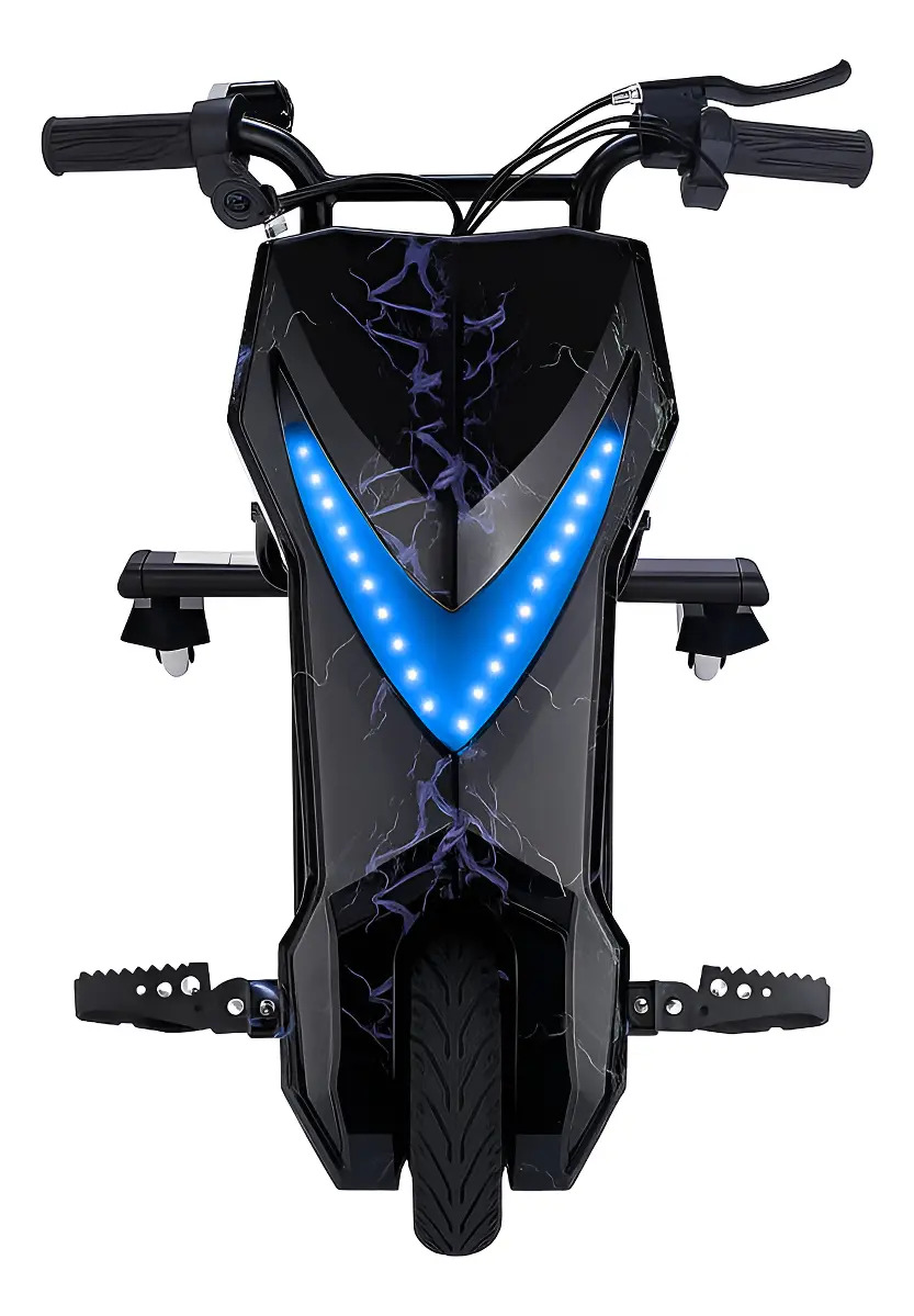 Patinete Elétrico 3 Rodas Triciclo Infantil Drift 350w 65kg Cor Preto Com Raios