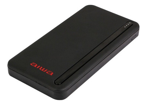 Cargador Portátil Aiwa 10.000 Usb 4 En 1 Universal Paw-230 Color Negro