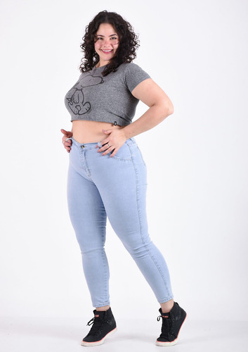 Pantalon Jean Elastizado Mujer Talles Grandes - Especial