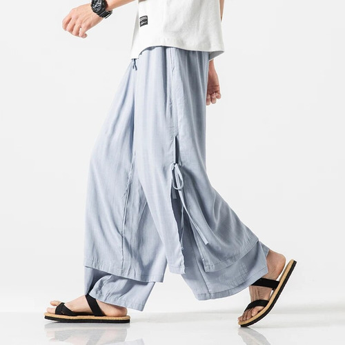 Pantalones Orientales De Lino Pant Kung Fu Pant Arts Para Ho