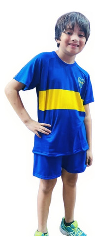 Pijama Niño Verano Futbol Boca Junior Mochila Regalo Pbo01