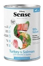 Alimento Cachorro Turkey & Salmón Lata 380gr - Dibaq Sense