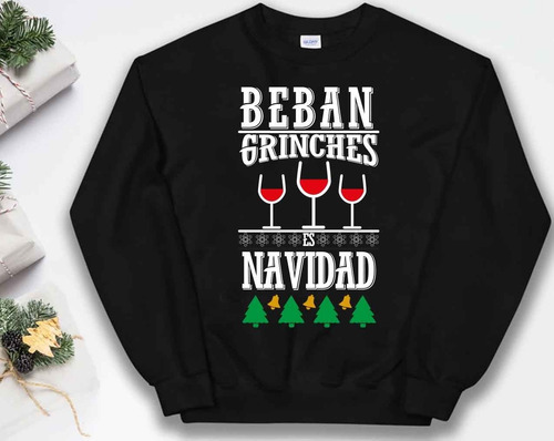 Sudadera Navideña Beban Grinches Cuello Redondo Calientita