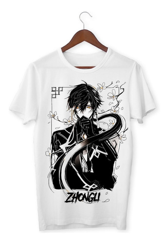 Remera Zhongli, Genshin Impact, Talle Niños