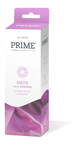 Imagen 4 de 4 de Gel Lubricante Intimo Prime Excite X 50 Grs.