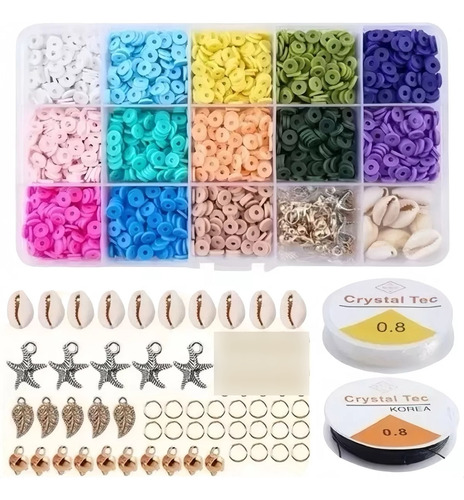 Set Bricolaje De Cuentas Kit Para Hacer Pulseras Y Alhajas