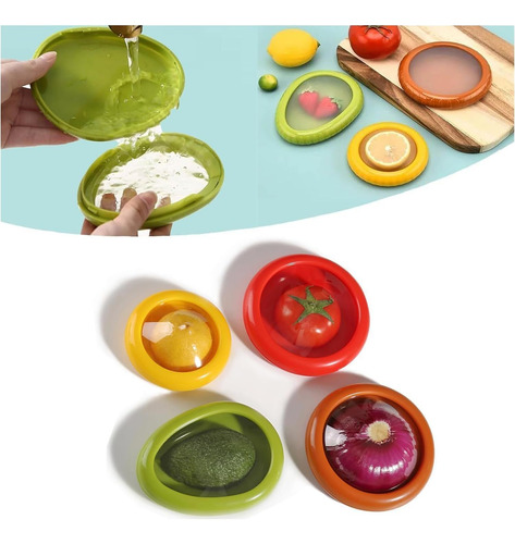 Caja De Almacenamiento De Frutas De Silicona, Contenedores D
