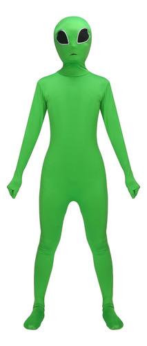 Disfraz De Alien Para Niño Talla 11-12 Años-verde