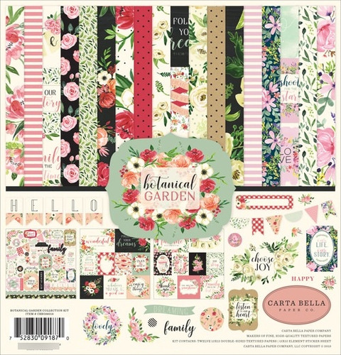 Scrapbook Kit De Papel Y Etiquetas Echopark Paper Co Garden