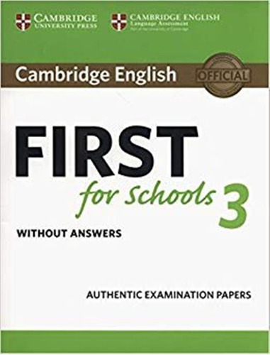 Cambridge English First For Schools 3 - Aa,vv