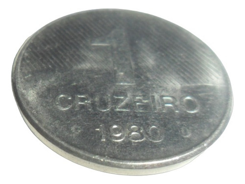 Moneda Brasil 1 Cruzeiro 1980 Km 590