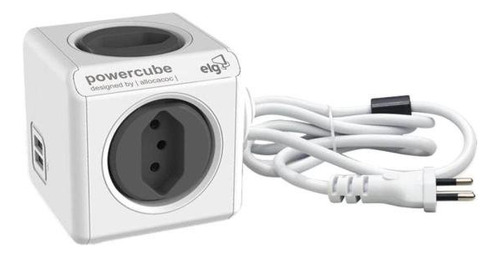 Adaptador Benjamim Múltiplo Powercube Pwc-x4u/3m Bivolt Elg