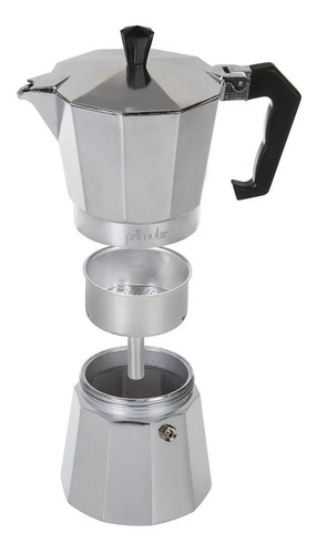 Cafetera Prensa Italiana 6 Tazas Aluminio Plateada / Primula | Envío gratis