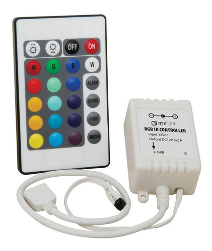 Cinta Led 5050 Rgb Control Multicolor Color Con Silicon 12v
