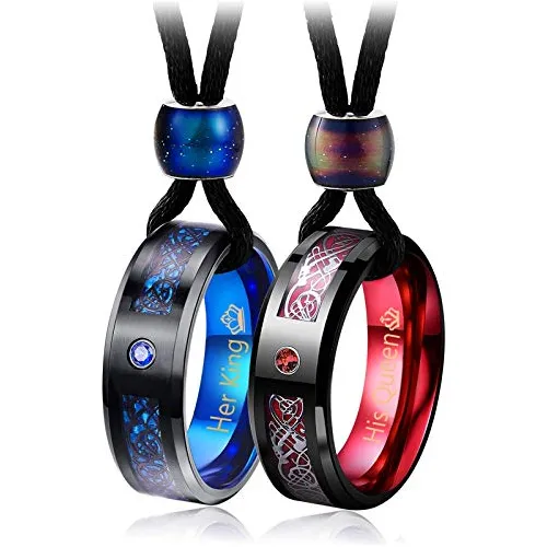 Anillos Que Se Complementan Para Parejas Collares MercadoLibre