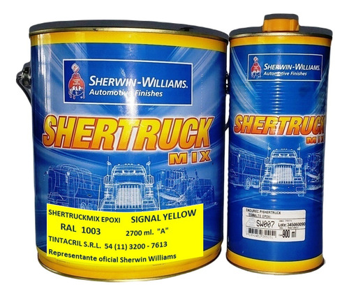 Pintura Epoxi Ral 1003 X 3.6 Lts. Amarillo Señales Brillante