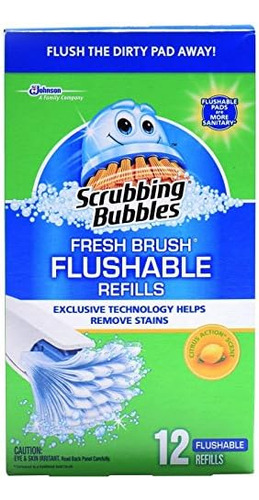 Recambio De Cepillo Fresh Brush Flushable 12 Ct