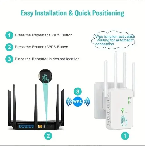 Repetidor Wifi Doble Banda 1200mbps 2.5 5.8ghz Wps Rj45 MercadoLibre