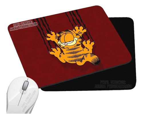 Pad Mouse Rectangular Garfield Gato Caricatura 2