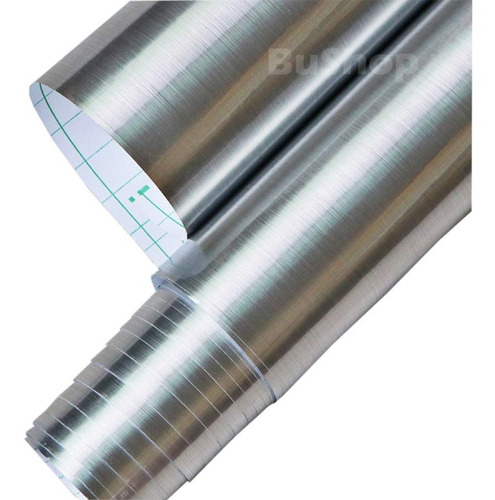 Aluminio Acero Cepillado  Vinilo Adhesivo Tuning 61 X 4m