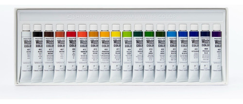 Set De 18 Acuarelas Profesionales 7.5ml Shinhan Art Watercol