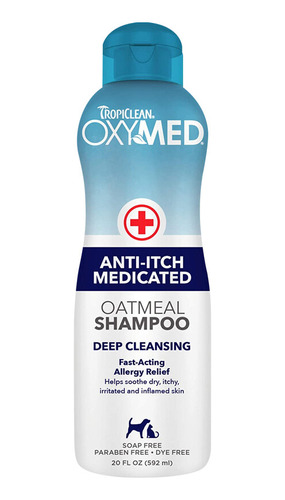 Tropiclean Oxymed Shampoo Anti Picazón 592 Ml