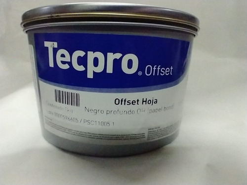 Tinta  Negro Profundo Offset  1-off-5 Sánchez 1 Kilo