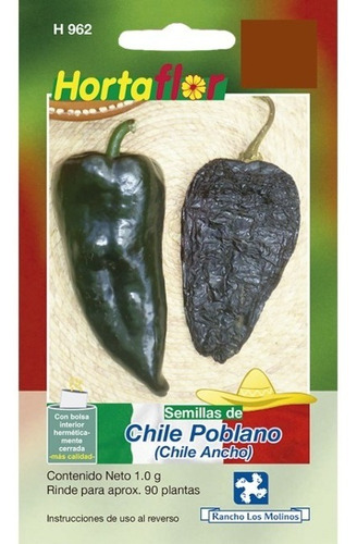 Sobre De Semillas De Chile Poblano 1gr (90 Semillas Aprox.)
