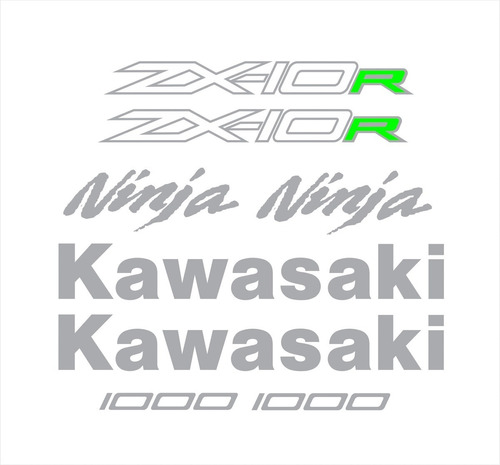 Kit Adesivo Compativel Kawasaki Ninja Zx-10r 2015 Preta A06