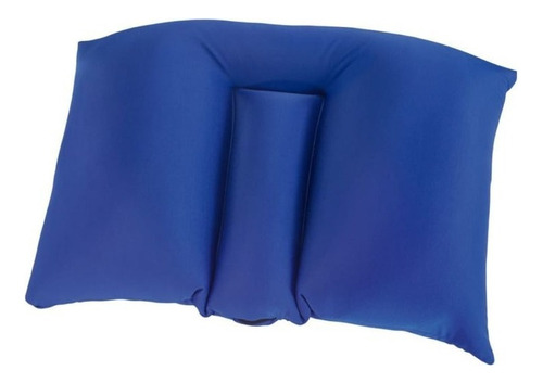 Almohada Antironquidos En Microperlas Color Azul