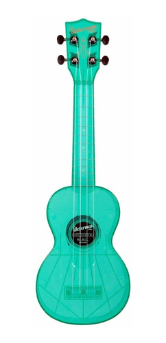 Ukulele Ukelele Kala Waterman Blue Transparente Soprano