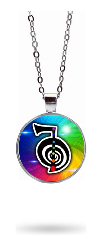 Colar Cho Ku Rei Símbolo Do Reiki Unissex