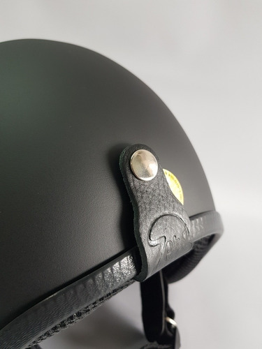 Imagem 5 de 7 de Capacete Old School Moto Scooter Harley Fosco Rebaixado