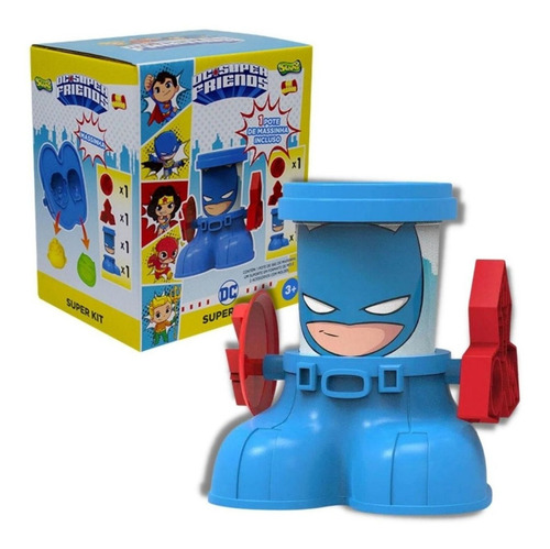 Massinha Batman - Super Kit Modelar - Dc Super Friends Sunny
